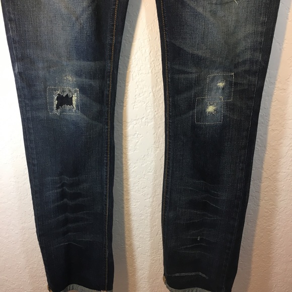 NUDIE JEANS "Grim Tim" Destructed Skinnies - Picture 3 of 8